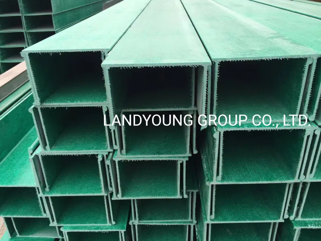 High Strength Fiberglass Reinforced Plastic Composite FRP Cable Tray