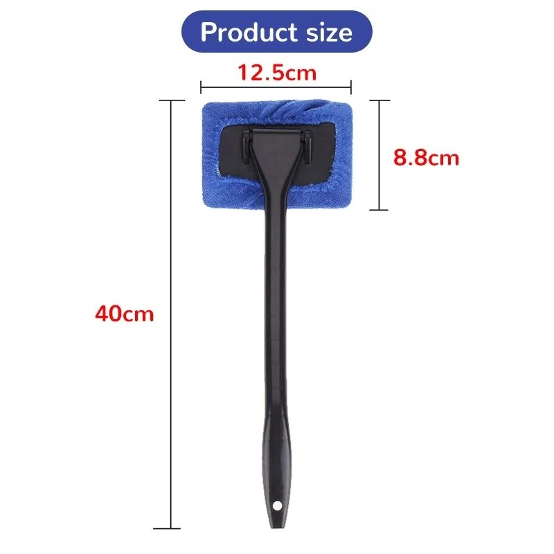 Car Kit Windshield Cleaning Wash Tool Inside Interior Auto Glass Wiper Window Cleaner Brush with Long Handle