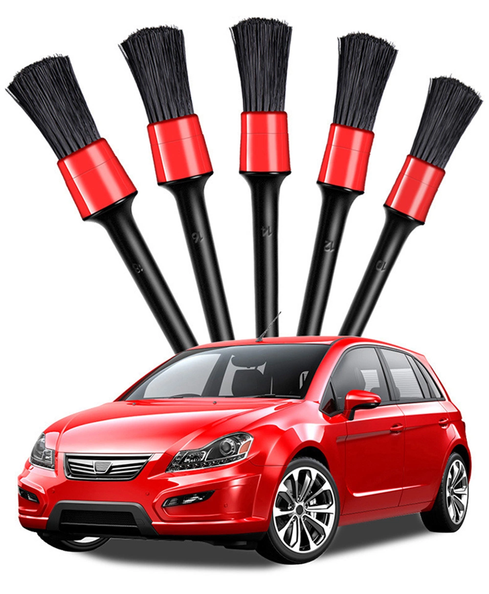 Perfect Different Sizes Automotive Washing Interior Cleaning Brushes Kit 5 Pieces Car Detailing Brush Set