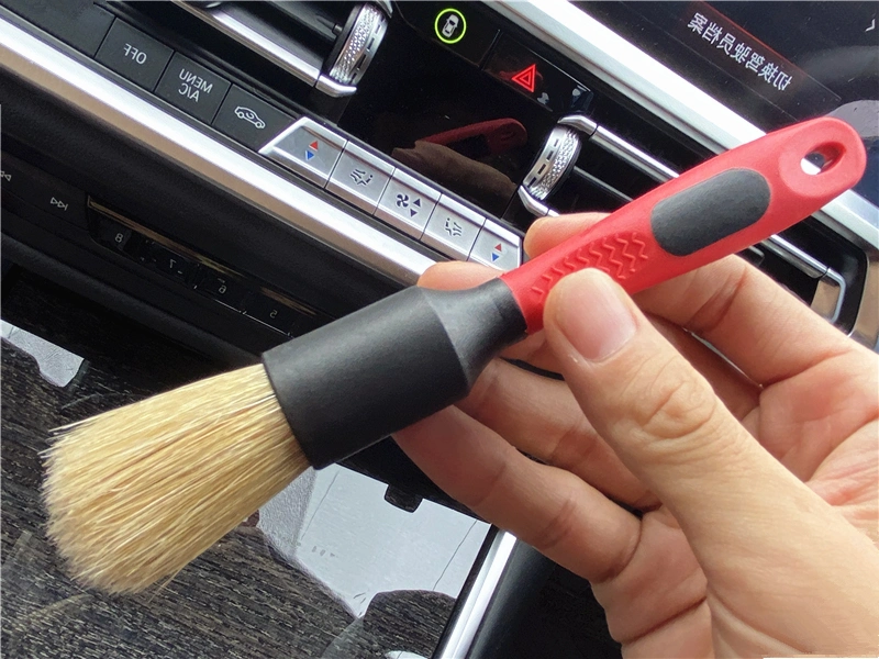 Two-Size 100% Bristle Brush Super Soft Bristles Cleaning Brush Car Interior Dust Cleaning Detail Brush Set