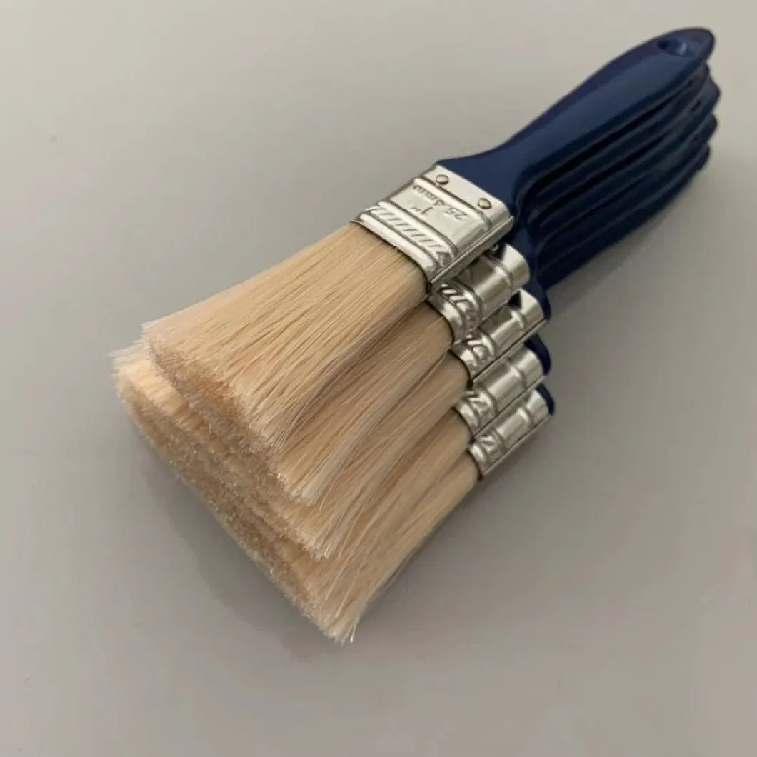 Plastic Cheap Handle White Hair Paint Brush High Quality New Painting Wall Type Application