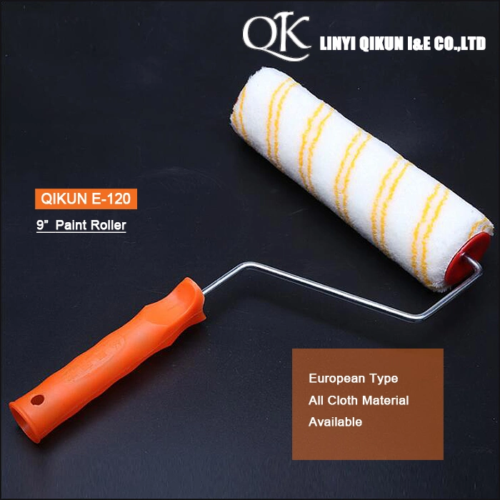 E-118 Hardware Decorate Paint Hand Tools Acrylic Polyester Mixed Yellow Grey Double Strip Yellow 4&quot; Mini Paint Roller