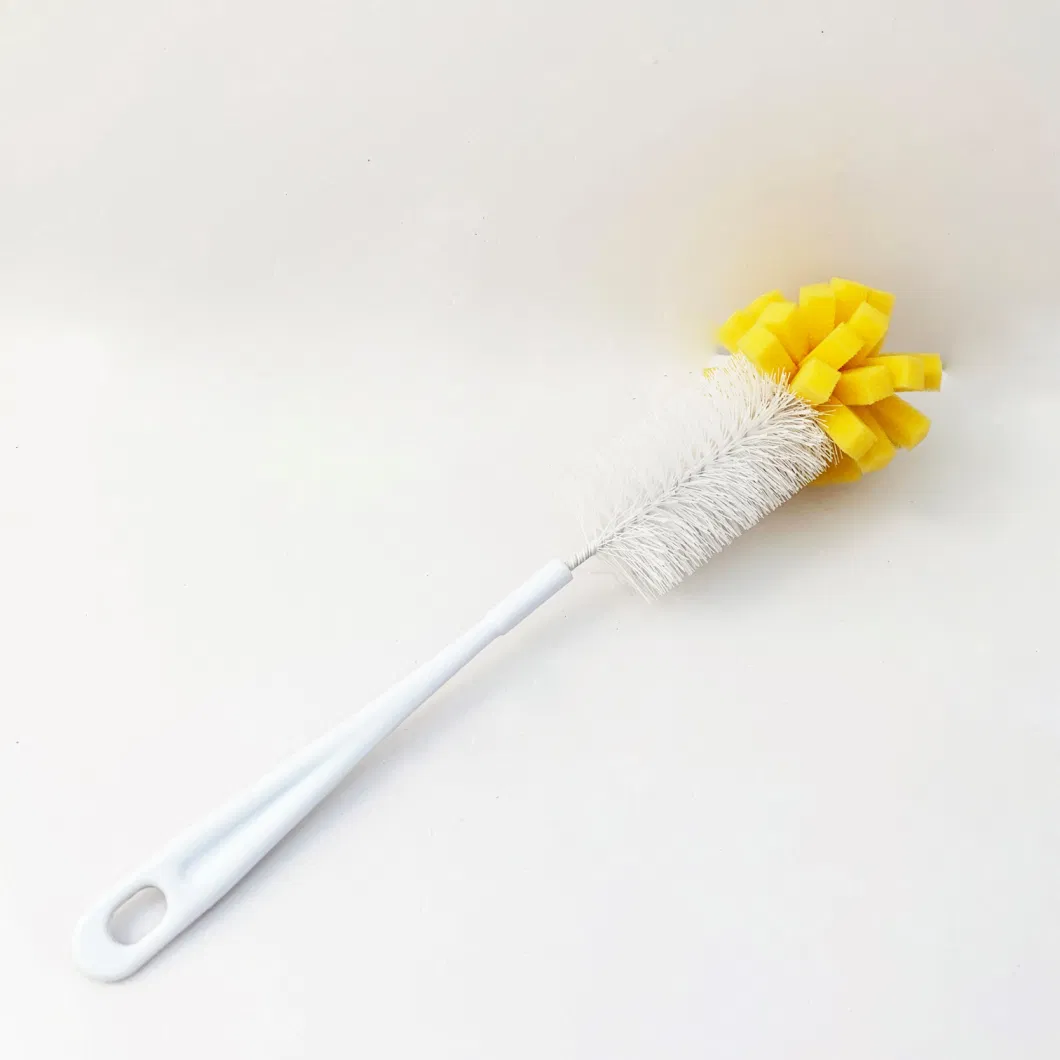 Adjustable Sponge Cleaning Brush Cleaner with Plastic Long Handle Cup Feeding Bottle Scrubber Washing Cleaning Brushes for Coffee Glasses Pot Milk Cup Mugs Wine