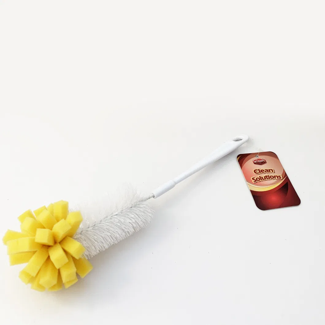 Adjustable Sponge Cleaning Brush Cleaner with Plastic Long Handle Cup Feeding Bottle Scrubber Washing Cleaning Brushes for Coffee Glasses Pot Milk Cup Mugs Wine