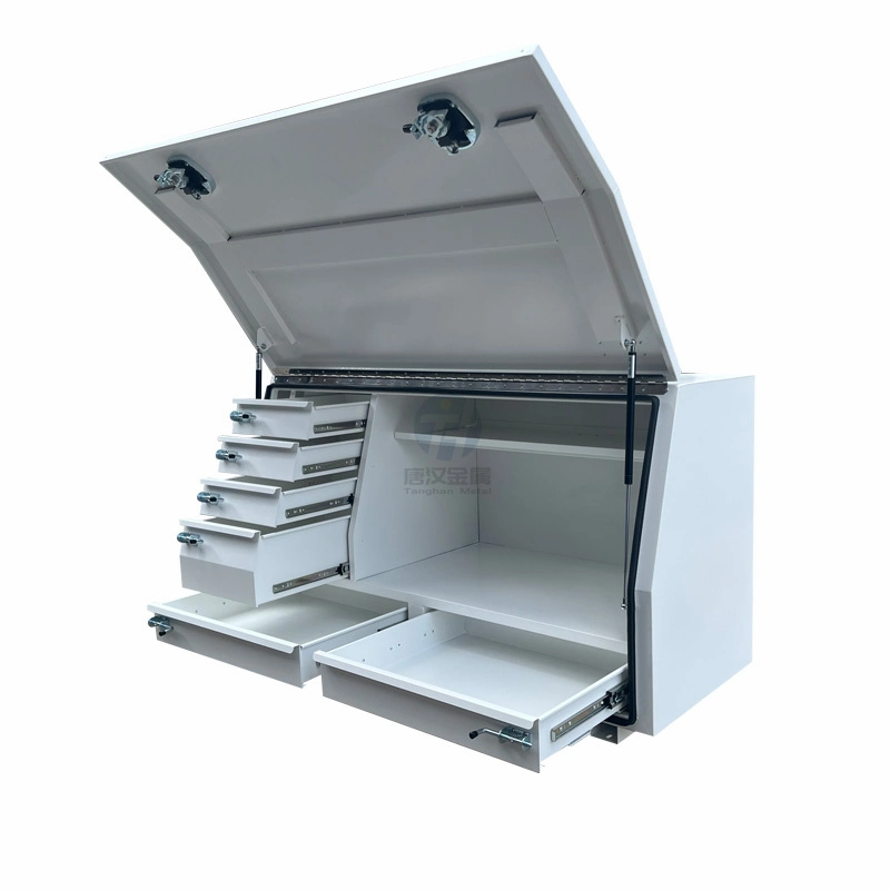 Custom Light Weight Aluminum Luxury Valet Parking Podiums with Sliding Drawers and Keys Storage Slot Cabinet