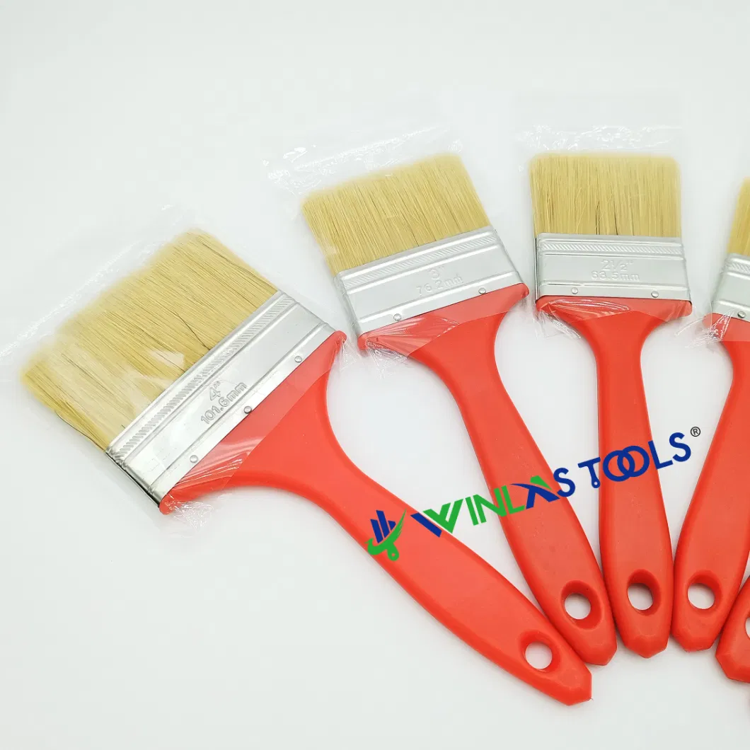 Good Online Bristle Wood Handle Paint Brush Different Size Oil Painting Roller Brush