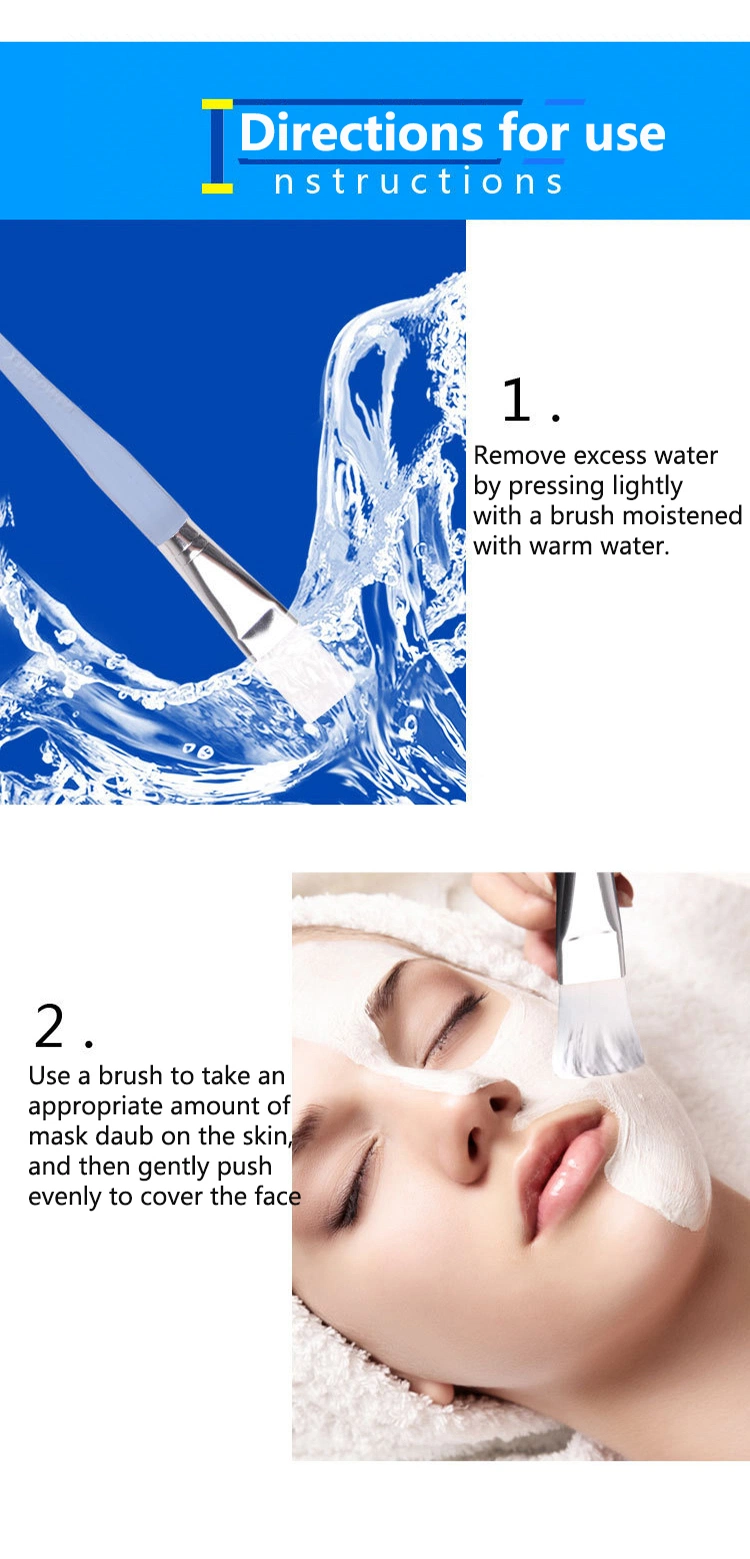 Cheap Crystal Glossy Handle Soft Hair Cosmetic Brush DIY Custom Facial Mask Brush for Mask