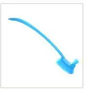 Plastic Bent Long Handle Double - Headed Toilet Bathroom Dead - End Cleaning Brush