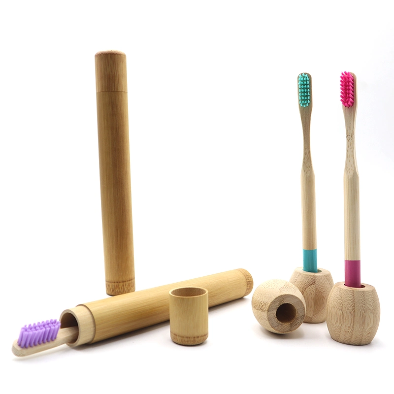 Eco Friendly Teeth Health Natural Bamboo Round Handle Toothbrush