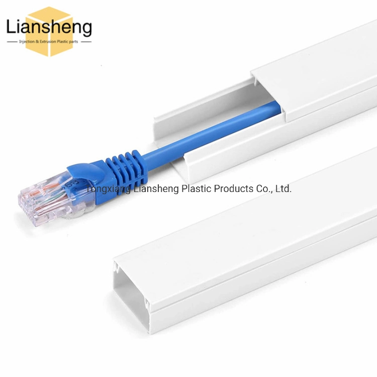 Plastic Profile Cable Raceway PVC Wire Hider for Cord Cable Tray