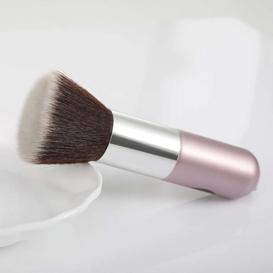 Multi Use Fluffy Firm Non-Porous Naturally Anti-Bacterial Hypoallergenic Makeup Brush for Applying Creams and Powders