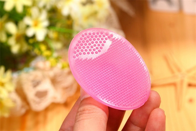 Soft Silicone Baby Bath Hair Scrubber Sponge Massager Silicone Baby Bath Brush