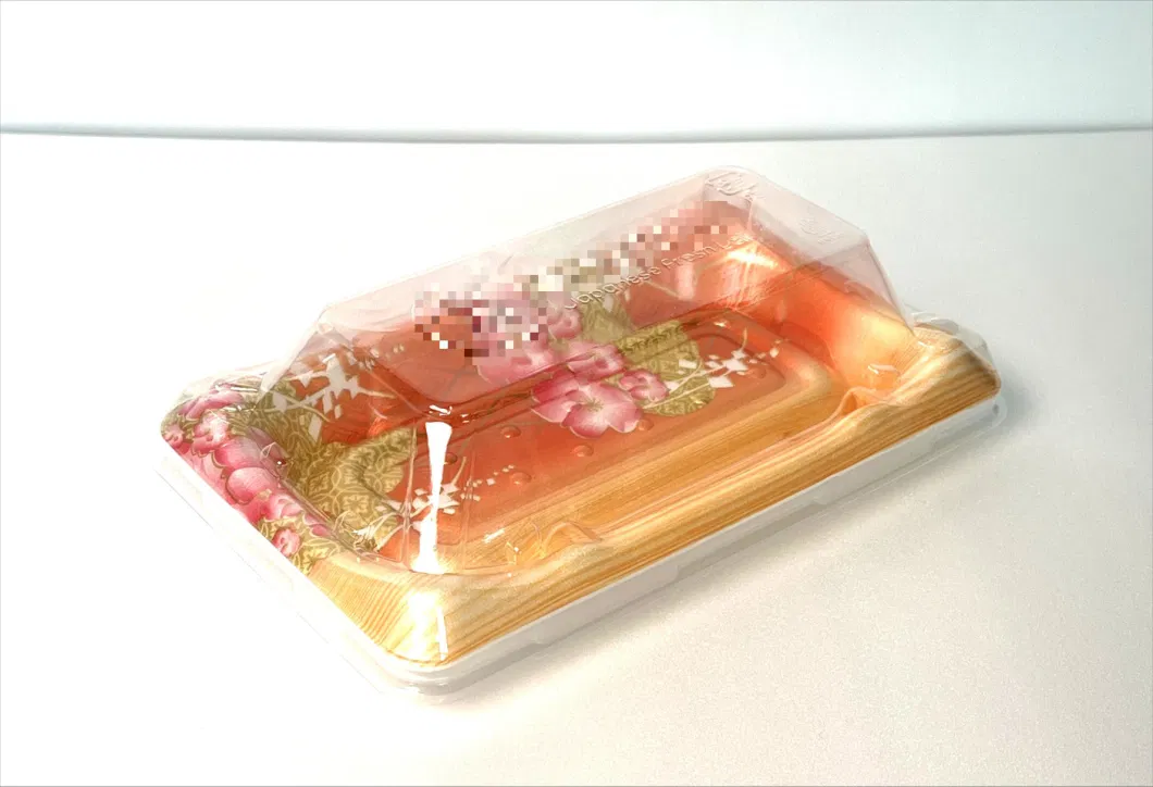 Supermarket Take Away Togo Packaging Box Food Takeaway Packing Custom Disposable Plastic Sushi Delivery Tray