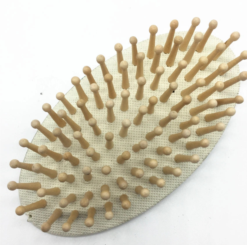 Wooden Pin Square Cushion Pad for Big Paddle Brush