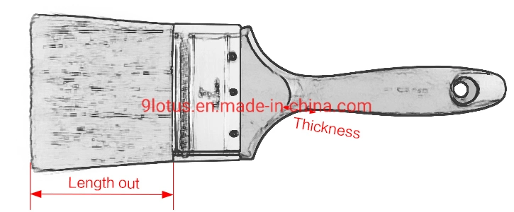 Bevel Paint Brush Furniture Painting Handle Good Parnting Smooth Surface Paint Brush