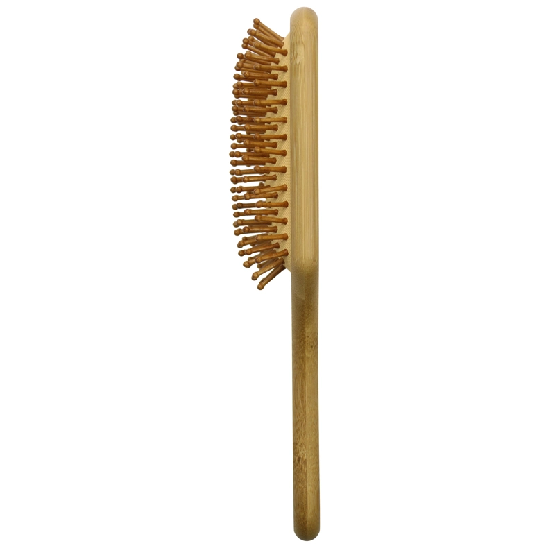2022 New Custom Belle Hair Tangle Teaser Square Shaped Wooden Paddle Brush