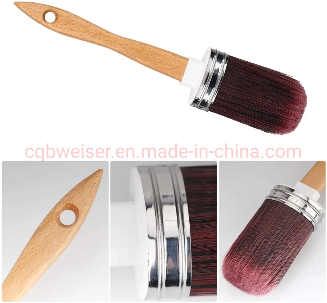 Wax Chalk Natural Nylon Bristles Furniture Paint Brush