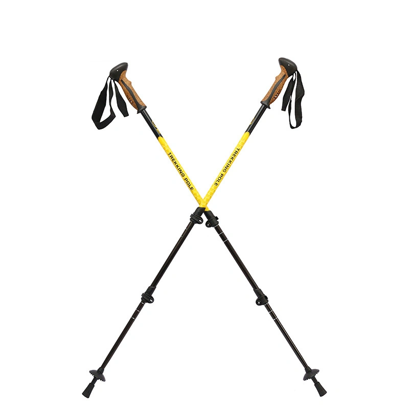 High Quality Light Aluminum Hiking Pole Nordic Walking Sticks Adjustable Trekking Poles