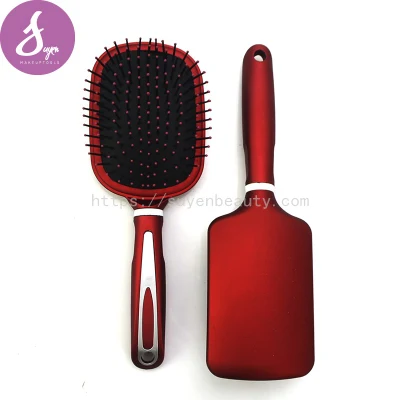 Spazzola per capelli in gomma con cuscinetto in plastica quadrata all&prime;ingrosso