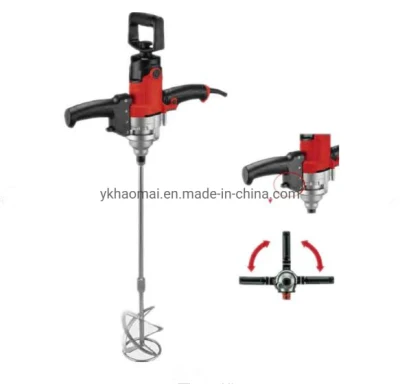 Mixer elettrico pesante per uso manuale 1050W DIY portatile economico Miscelatore Elextrix agitatore per cemento per vernici Malta per intonaco calcestruzzo