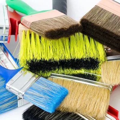 Spazzola per vernice sintetica del radiatore MSN Bent da 2 pollici con legno lungo Manico per tutte le vernici