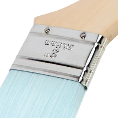 Spazzola per vernice sintetica del radiatore MSN Bent da 2 pollici con legno lungo Manico per tutte le vernici