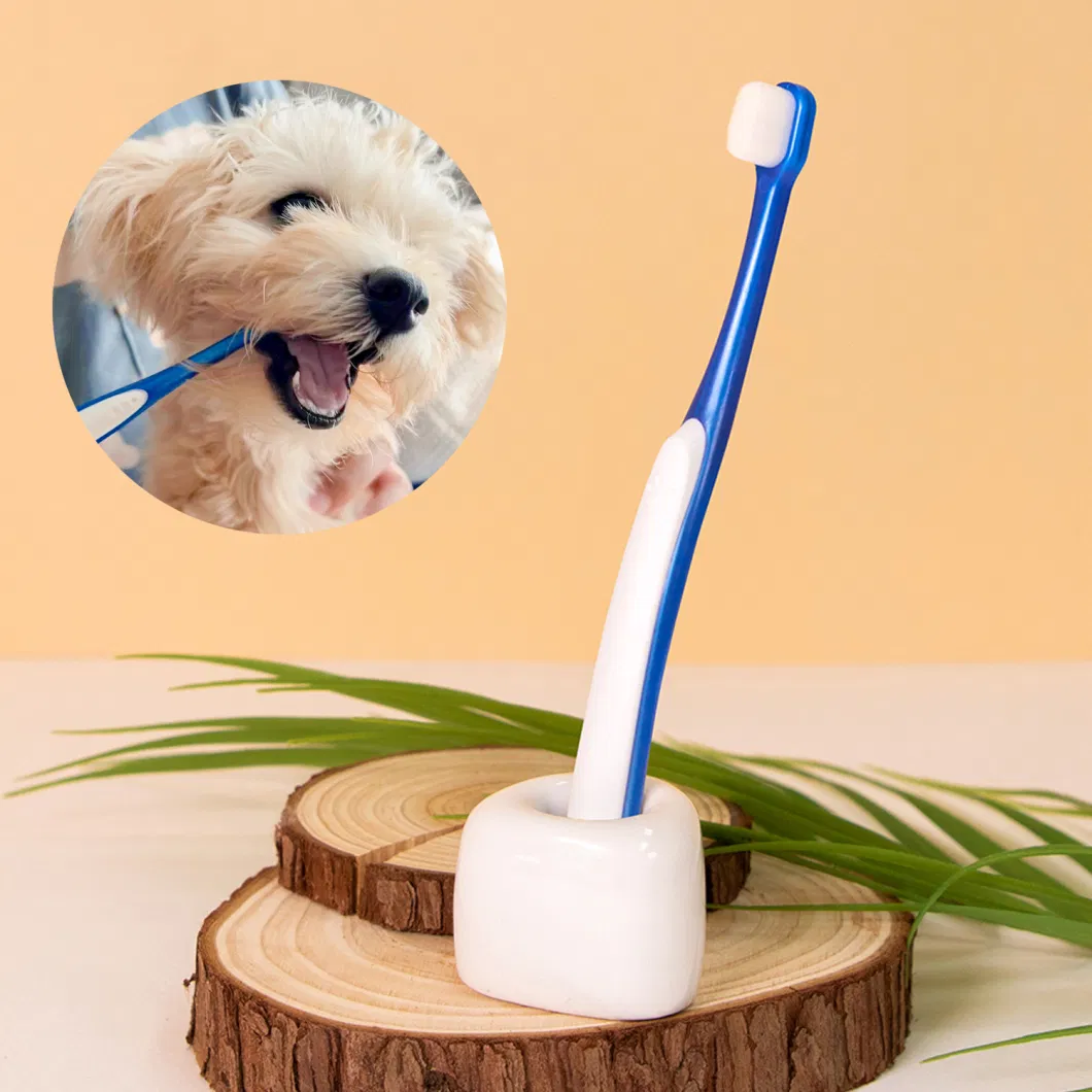 Eco Friendly 360-Degree for Cleaning Pet Teeth Silicone Pet Finger Toothbrush