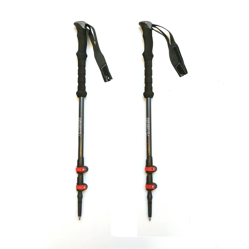 Custom 3-Section Telescopic Folding Tracking Walking Hiking Sticks Trekking Poles