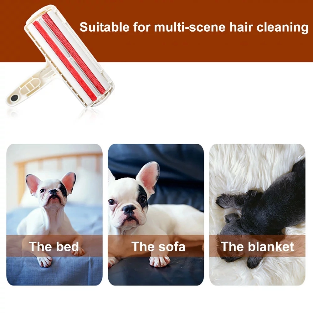 Pet Hair Remover Roller Dog Cat Hair Trimming Brush Removing Dog Cat Hair From Furniture Carpets Clothing Self-Cleaning Lint