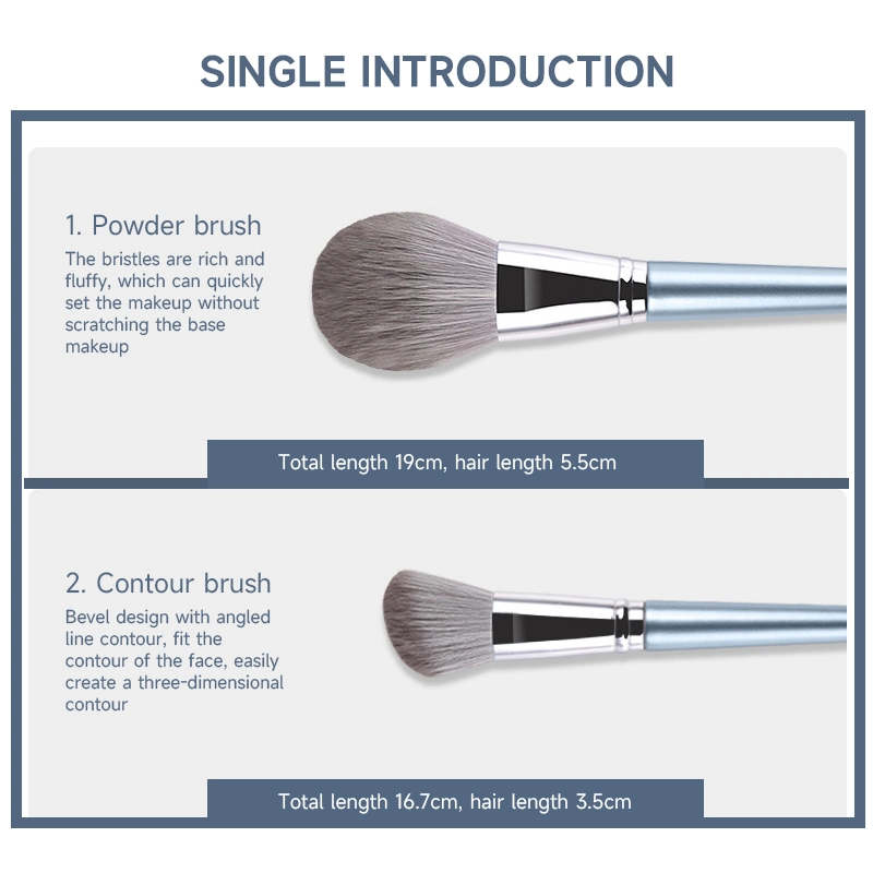 Factory Wholesale Price Customized Logo 14PCS Natural Makeup Brush Set Cosmetics Brushes