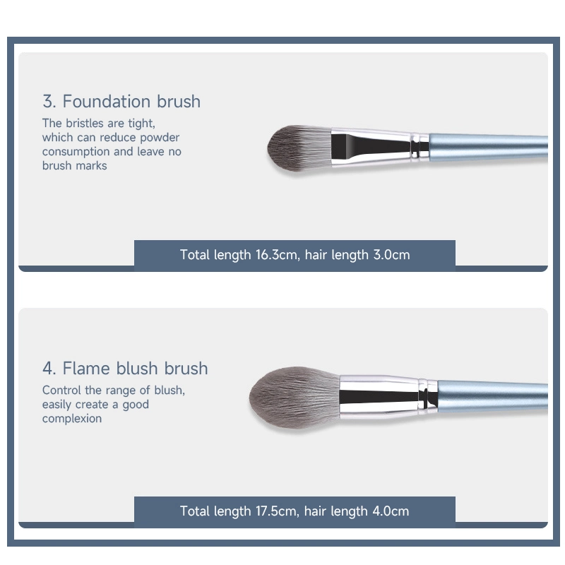 Factory Wholesale Price Customized Logo 14PCS Natural Makeup Brush Set Cosmetics Brushes