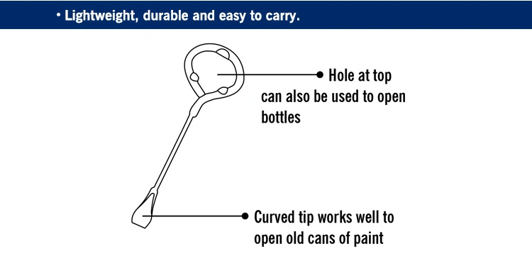 Rollingdog Standard 80931 Paint Can and Bottle Opener