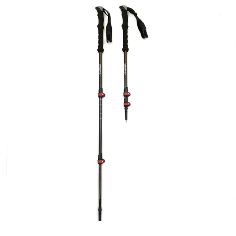 Custom 3-Section Telescopic Folding Tracking Walking Hiking Sticks Trekking Poles