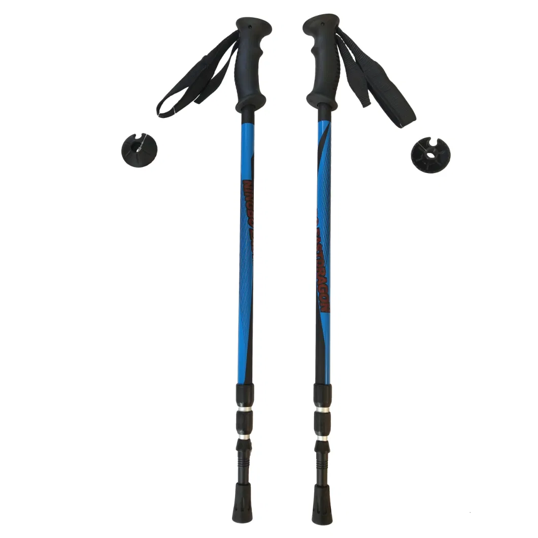 Slim Trekking Poles, Aeronautical Aluminium 7075, Customizable with Foam Grip Sticks Ski Winter Sports