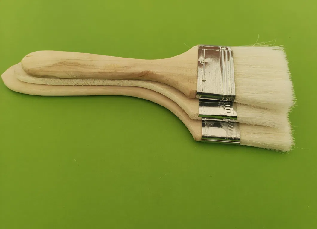Pure Bristle Long Wooden Bent Handle Radiator Multi Angle Paint Brush