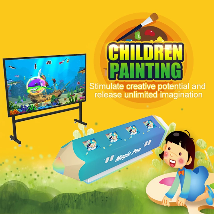 Theme Park Equipment Children Interactive Projection System Painting Games